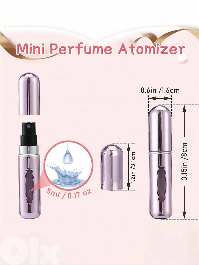Refillable Perfume Atomizer Bottle,Perfume Travel Spray 5ml 4