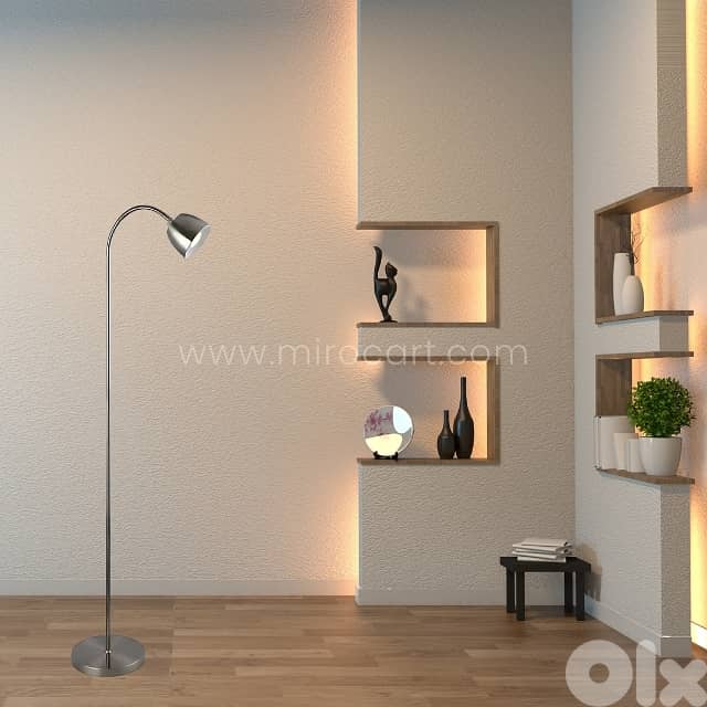 Modern FJORD Floor Lamp – Elegant 140cm Metal Frame w/ 3 Color 1