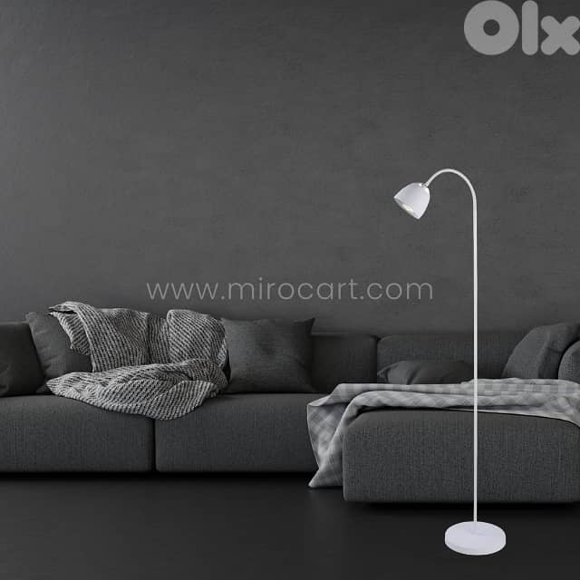 Modern FJORD Floor Lamp – Elegant 140cm Metal Frame w/ 3 Color 2