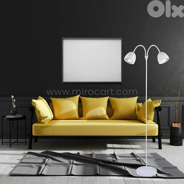 Twin-Head FJORD Floor Lamp – Sleek 140cm Metal Frame, 3 Color Options 1