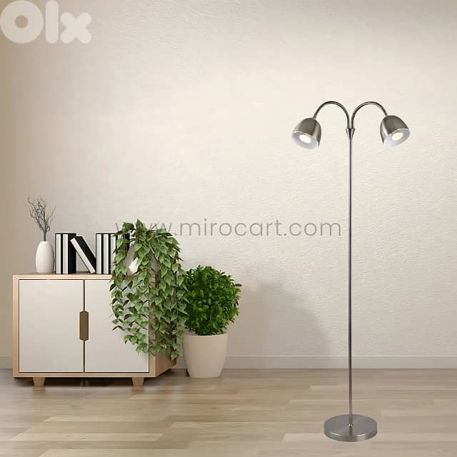 Twin-Head FJORD Floor Lamp – Sleek 140cm Metal Frame, 3 Color Options 2