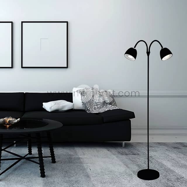Twin-Head FJORD Floor Lamp – Sleek 140cm Metal Frame, 3 Color Options 0