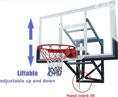 basketball mounted Backboard (140x80cm) (Tempered gass )