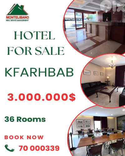 Prime Location Hotel For Sale in Kfarhbab !!!