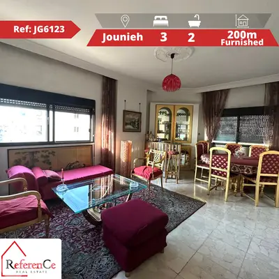 Furnished apartment in Jounieh شقة مفروشة في جونية