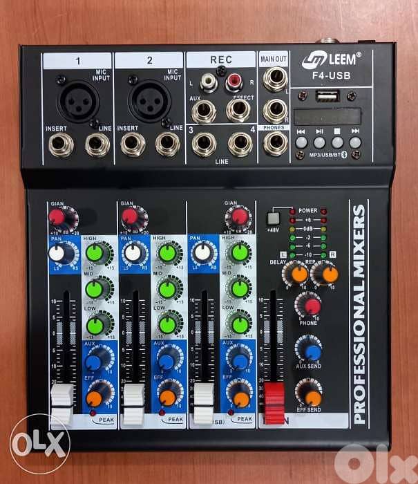 mixer 4 channel + usb + bluetouth, new in box 0
