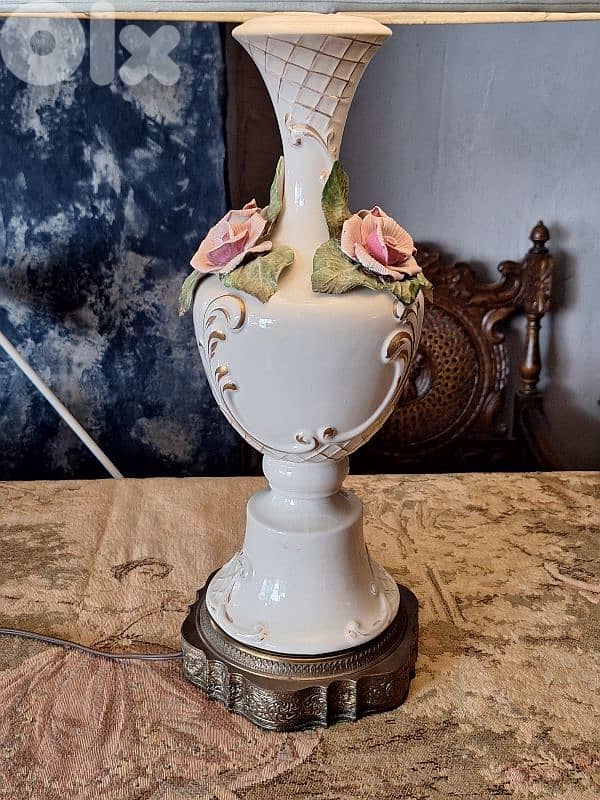 italian porcelain capodimonte lamp 4