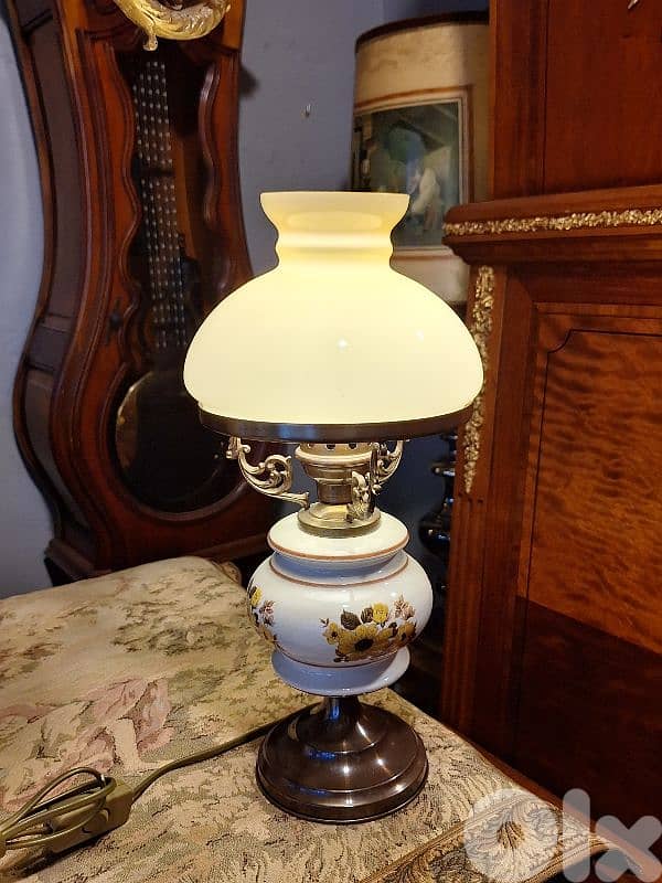 porcelain and opaline lamp 2