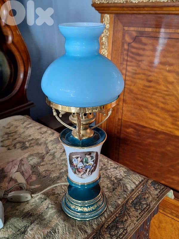 handmade signed porcelain lamp 3