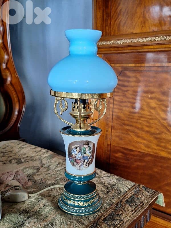 handmade signed porcelain lamp 4