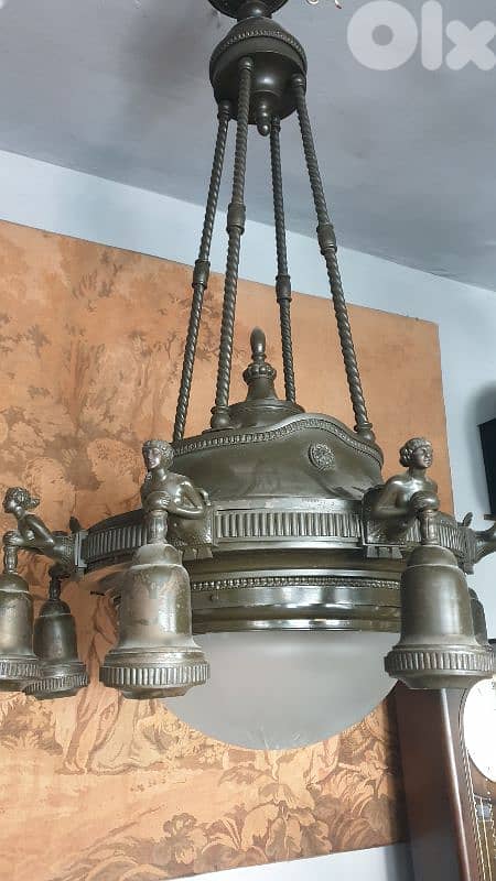 empire french bronze chandelier 0