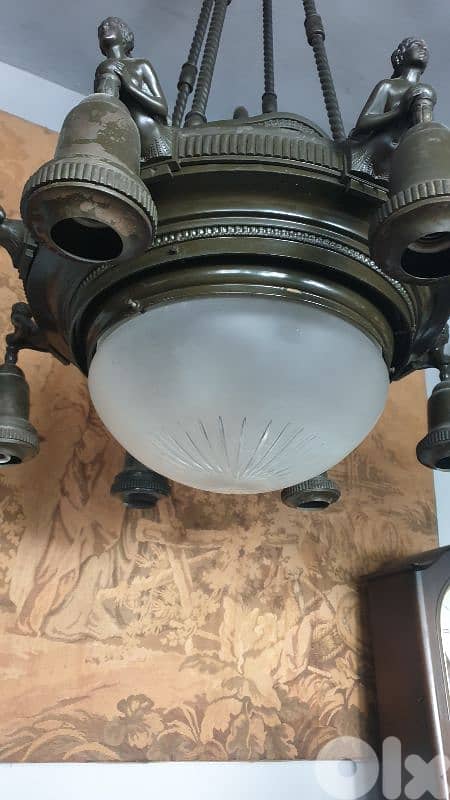 empire french bronze chandelier 6