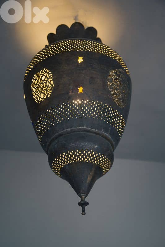large Morocco bronze lantern 4