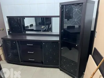 غرفة سفرة كاملة شغل استقبال شبه جديدة