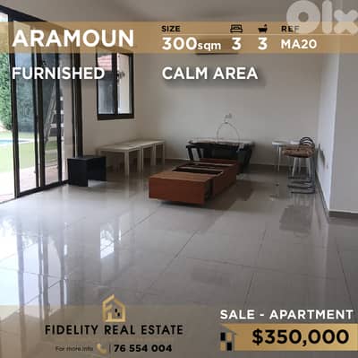 Apartment for sale in Aramoun MA20 شقة  للبيع في عرمون