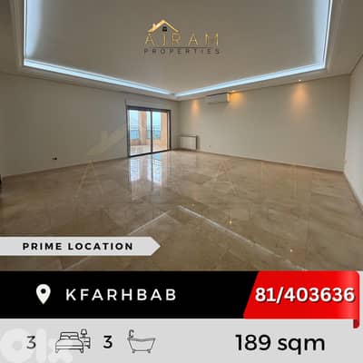 Kfarhbab | 189 sqm | Prime Location
