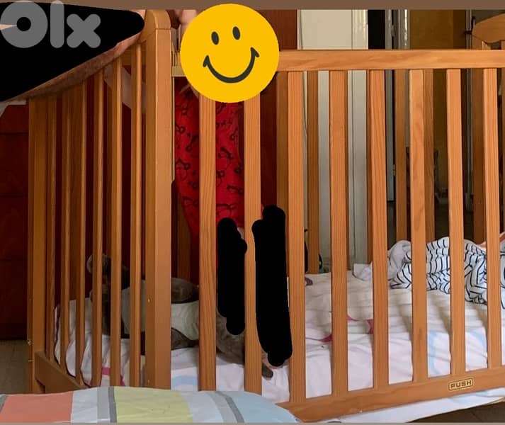 Bed for babies with matress 1