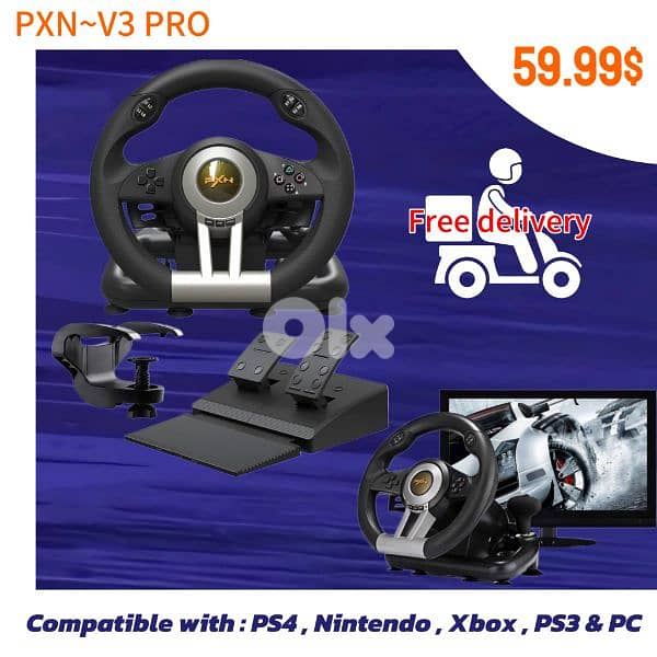 Steering wheels for ps4 - ps5  playstation 4 & 5 Starting 60$ 1