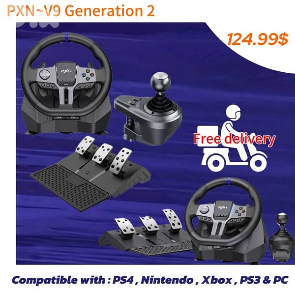 Steering wheels for ps4 - ps5  playstation 4 & 5 Starting 60$ 2