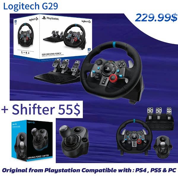 Steering wheels for ps4 - ps5  playstation 4 & 5 Starting 60$ 5
