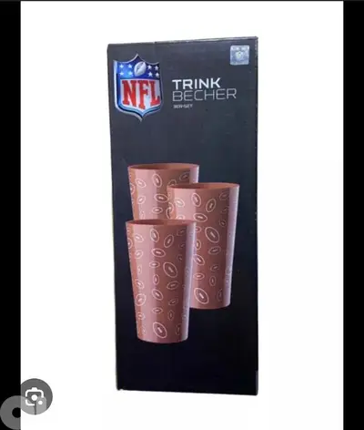 NFL logo drinking cup , set of 3