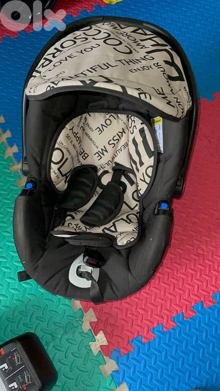 CAM Stroller 6m+ , Portable Carseat with base 0-6m, Diaper Bag 1