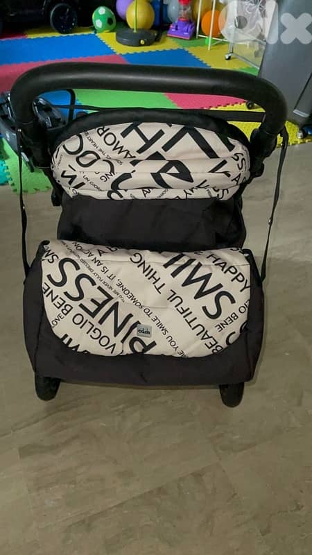 CAM Stroller 6m+ , Portable Carseat with base 0-6m, Diaper Bag 8