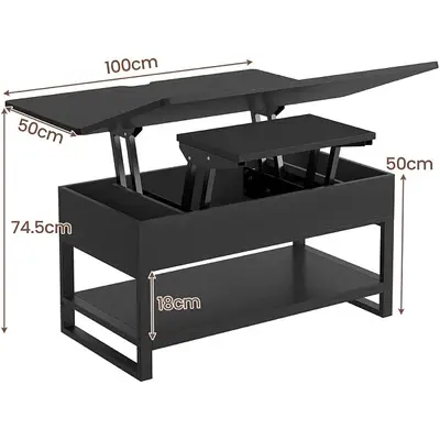 doule lift coffee table / dining table