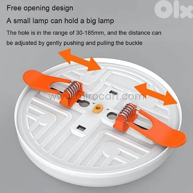 Sleek Frameless LED Downlight – Cool White, Ultra-Thin, Tool-Free Fit 7