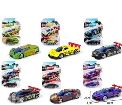 Color changing die-cast cars