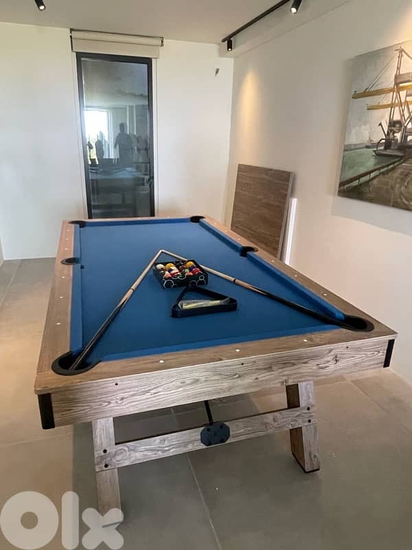 8ft 3-in-1 Billiard, Table Tennis, and Dining Table 4