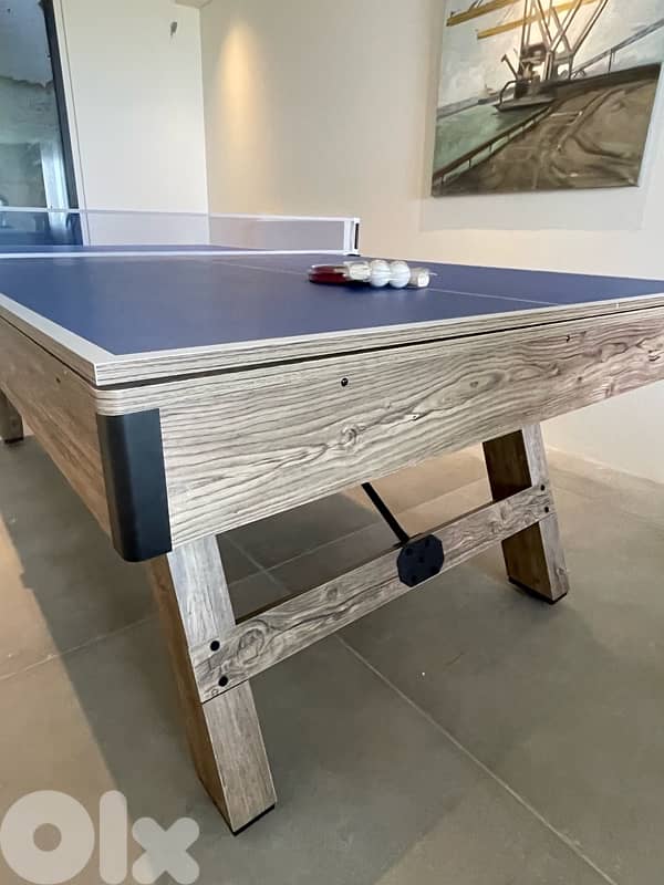 8ft 3-in-1 Billiard, Table Tennis, and Dining Table 7