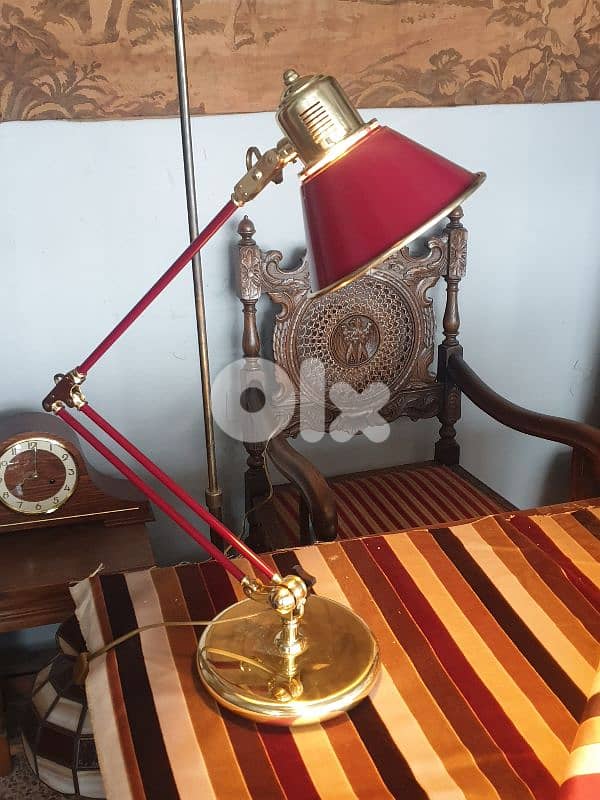 english antique brass desk lamp 0