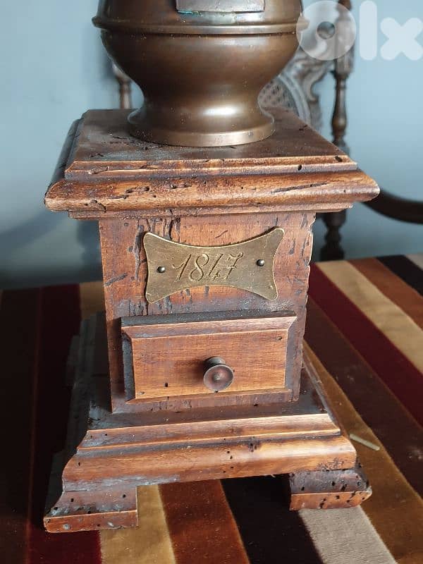 antique coffee grinder base lamp 1