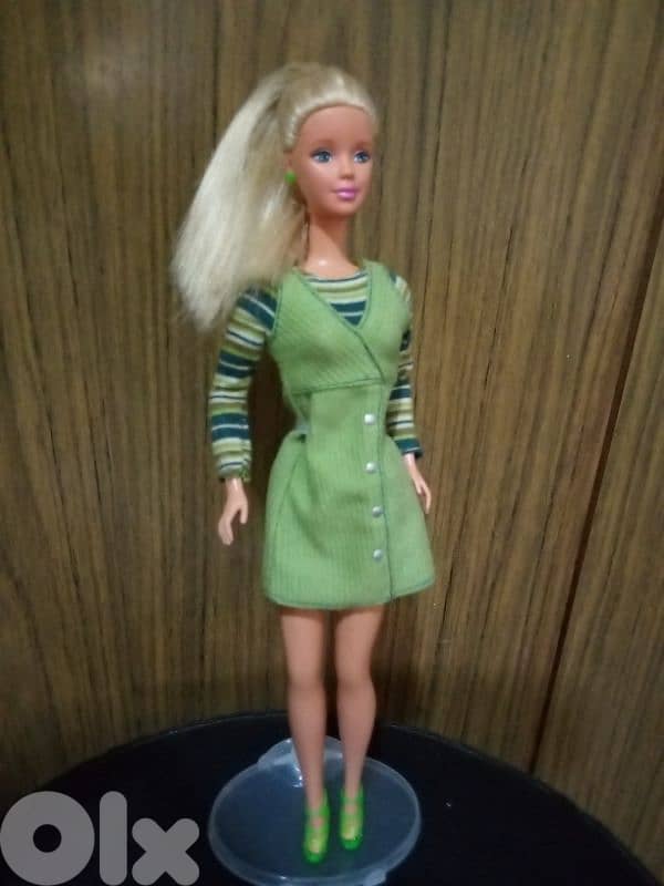 PRETTY IN PLAID Barbie Mattel 1999 dressed +shoes, Rare Great doll=35$ 1