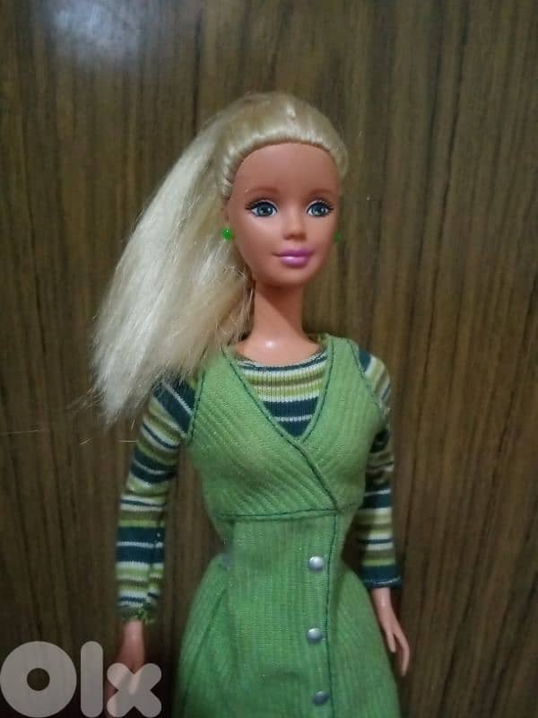 PRETTY IN PLAID Barbie Mattel 1999 dressed +shoes, Rare Great doll=35$ 0