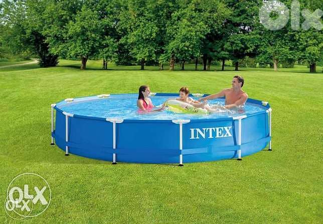 244 x 51 cm circular intex pool مسبح بركة 0