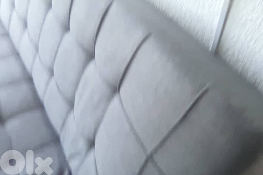 2 Grey Sofa Beds. Retractable Mechanisim. Grey Fabric. 7