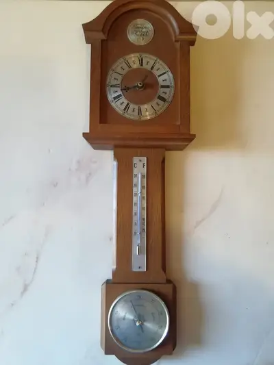Tempus fugat clock + thermo + baro made in germany 55cm