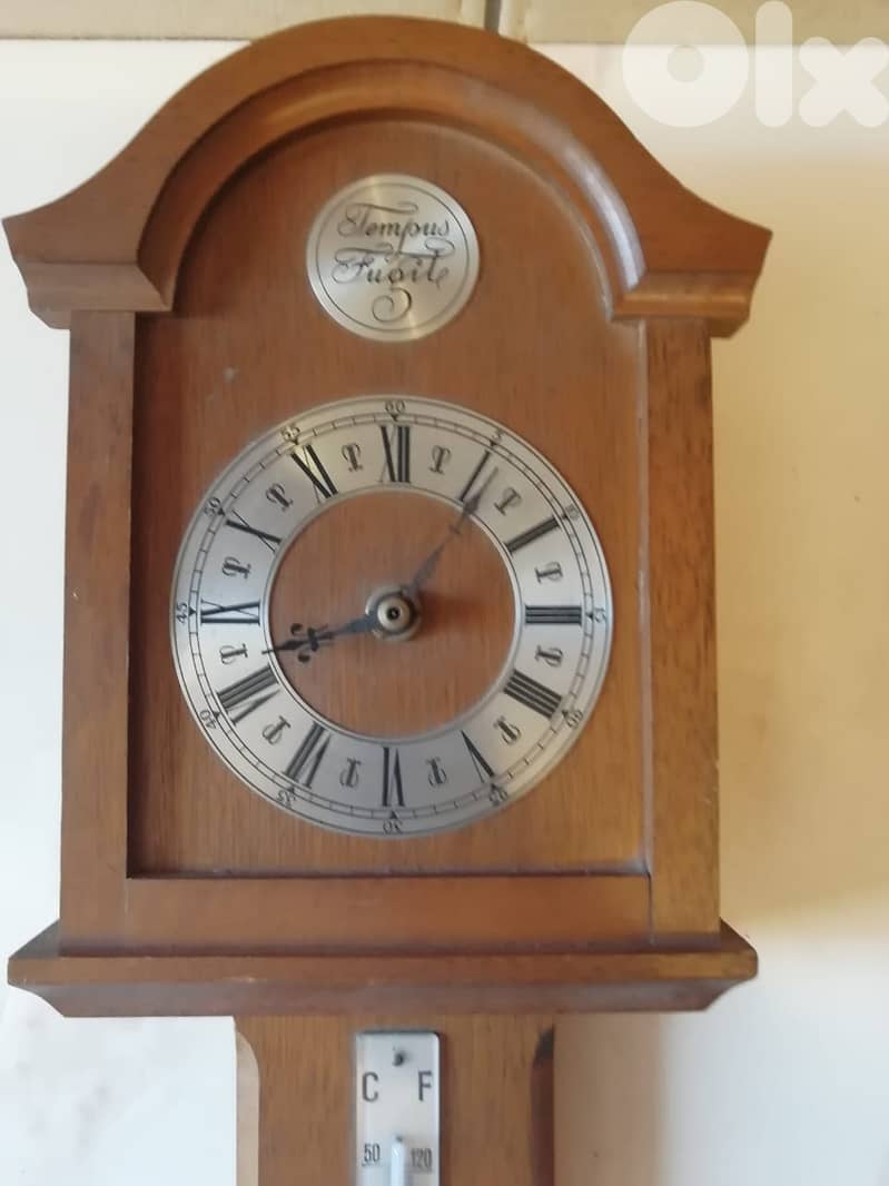 Tempus fugat clock + thermo + baro made in germany 55cm 1