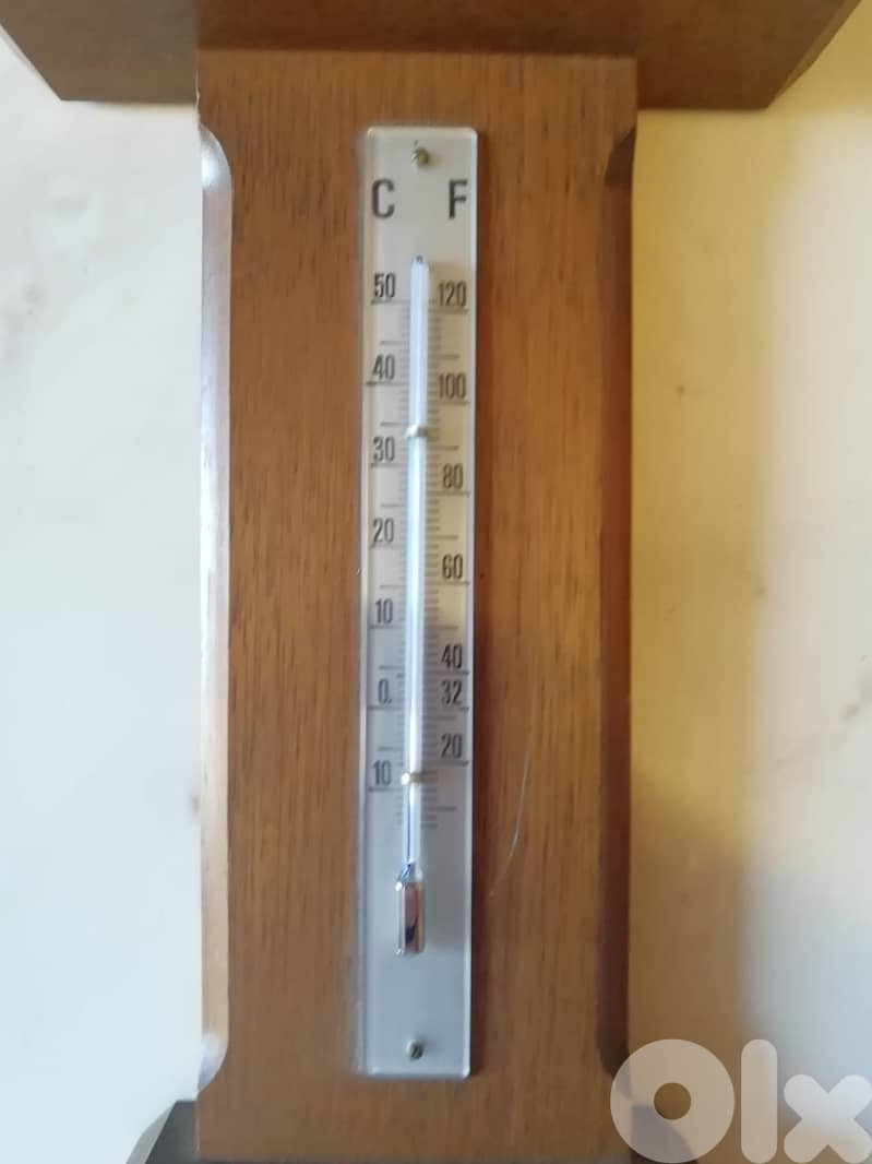 Tempus fugat clock + thermo + baro made in germany 55cm 2