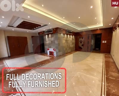 For Sale | 220 SQM Apartment – Bir Hassan | Furnished REF#HU124384