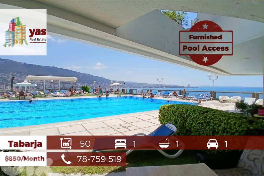 Tabarja 50m2 | Furnished Chalet | Pool Access | Open View | YV 0