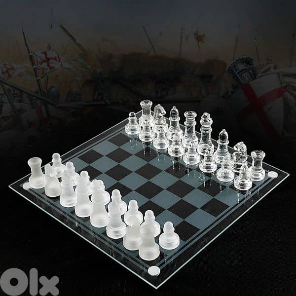 Glass Chess Board game 0