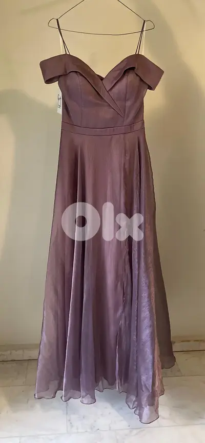 Long Lilac Wedding / Prom Dress | فستان زفاف طويل بلون ليلكي