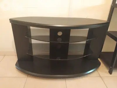 Black tv stand