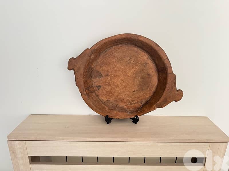 unique piece wooden plate tray handmade imported 0