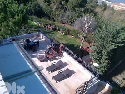 Villa + Terrace & Garden For Sale In Roumieh فيلا للبيع في رومية