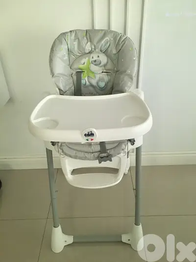 Cam Campione High Chair Grey Bunny  DESCRIPTION: