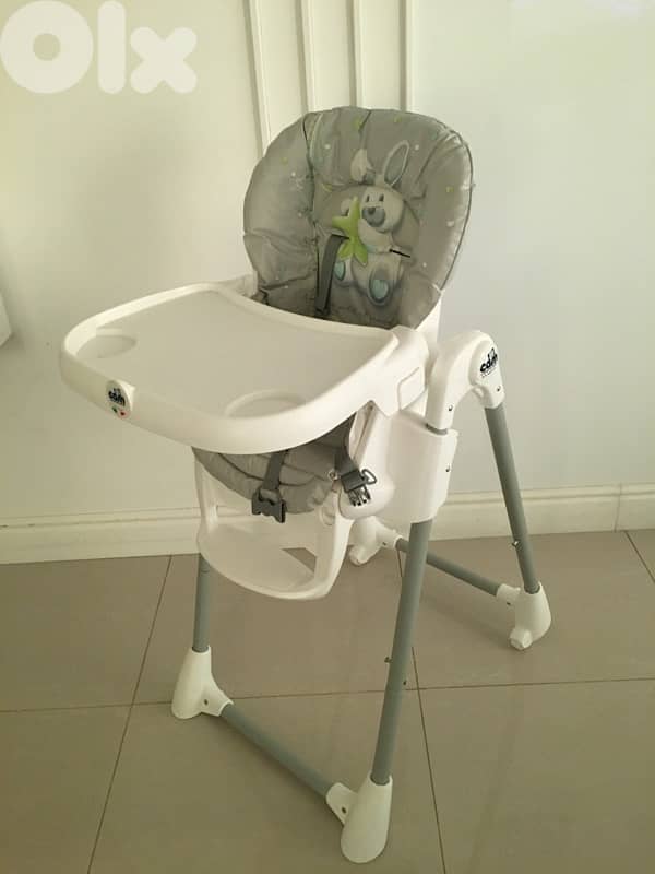 Cam Campione High Chair Grey Bunny  DESCRIPTION: 2
